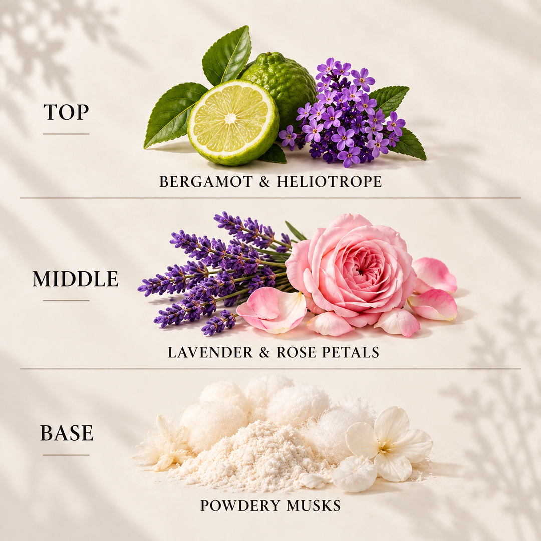 Warm Woollen Blankets reed diffuser refill top, middle and base fragrance notes