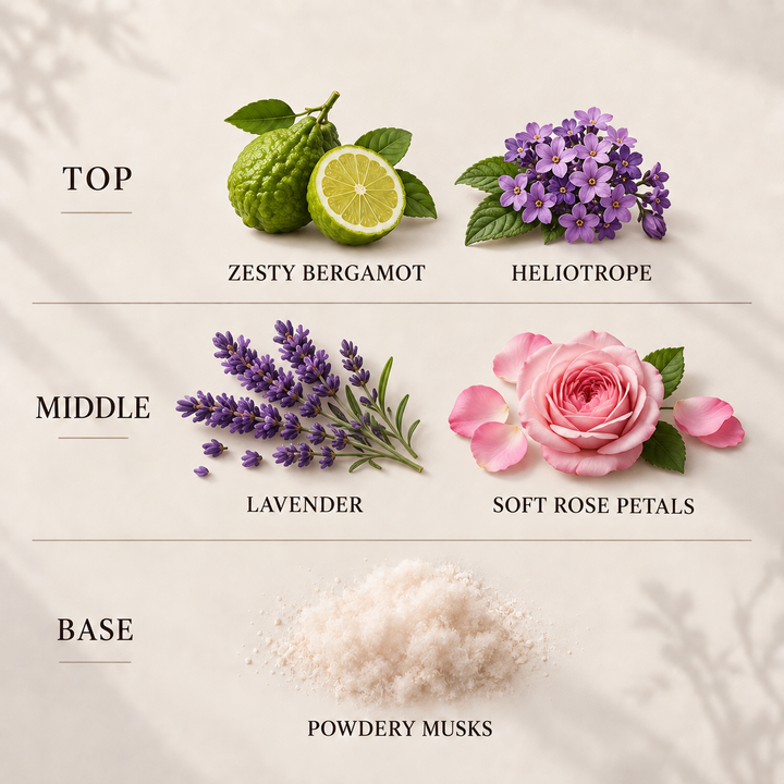 Warm Woollen Blankets Room &amp; Linen Spray fragrance notes: top, middle and base