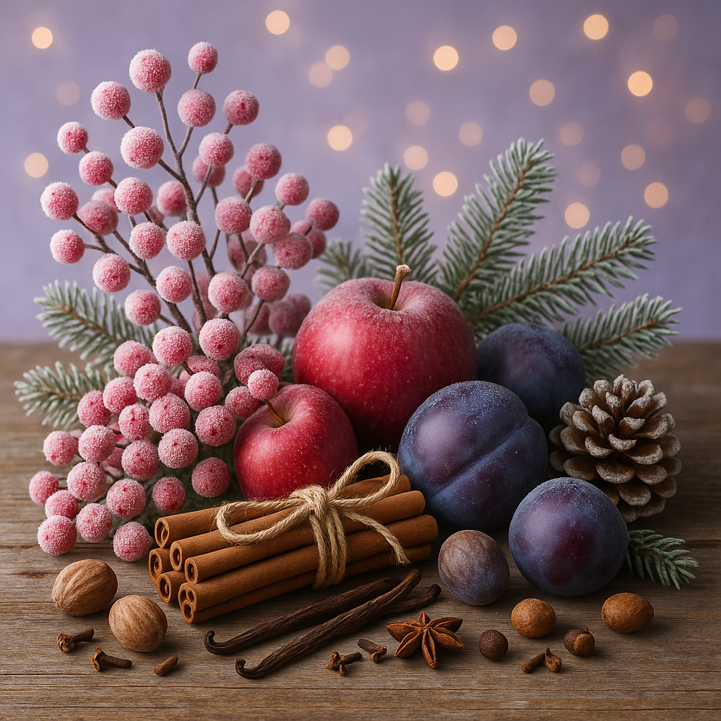 Christmas Wax Melts UK - Winter Berries & Spice - Cosy Warm Cinnamon Scents