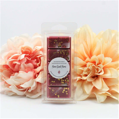 Home Sweet Home Wax Melt Snap Bar - a warm, cozy blend of cinnamon, cloves, ginger, iced coconut, and raisins