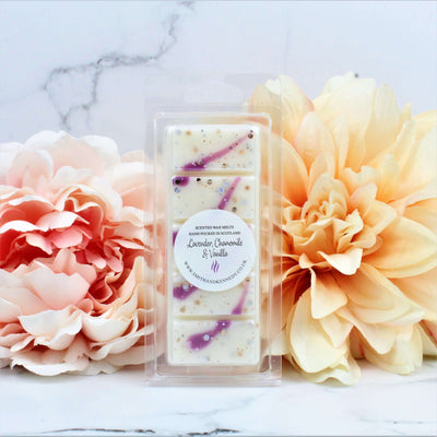 Lavender, Chamomile & Vanilla Scented Wax Melt Snap Bar  / Relaxing Spa Inspired