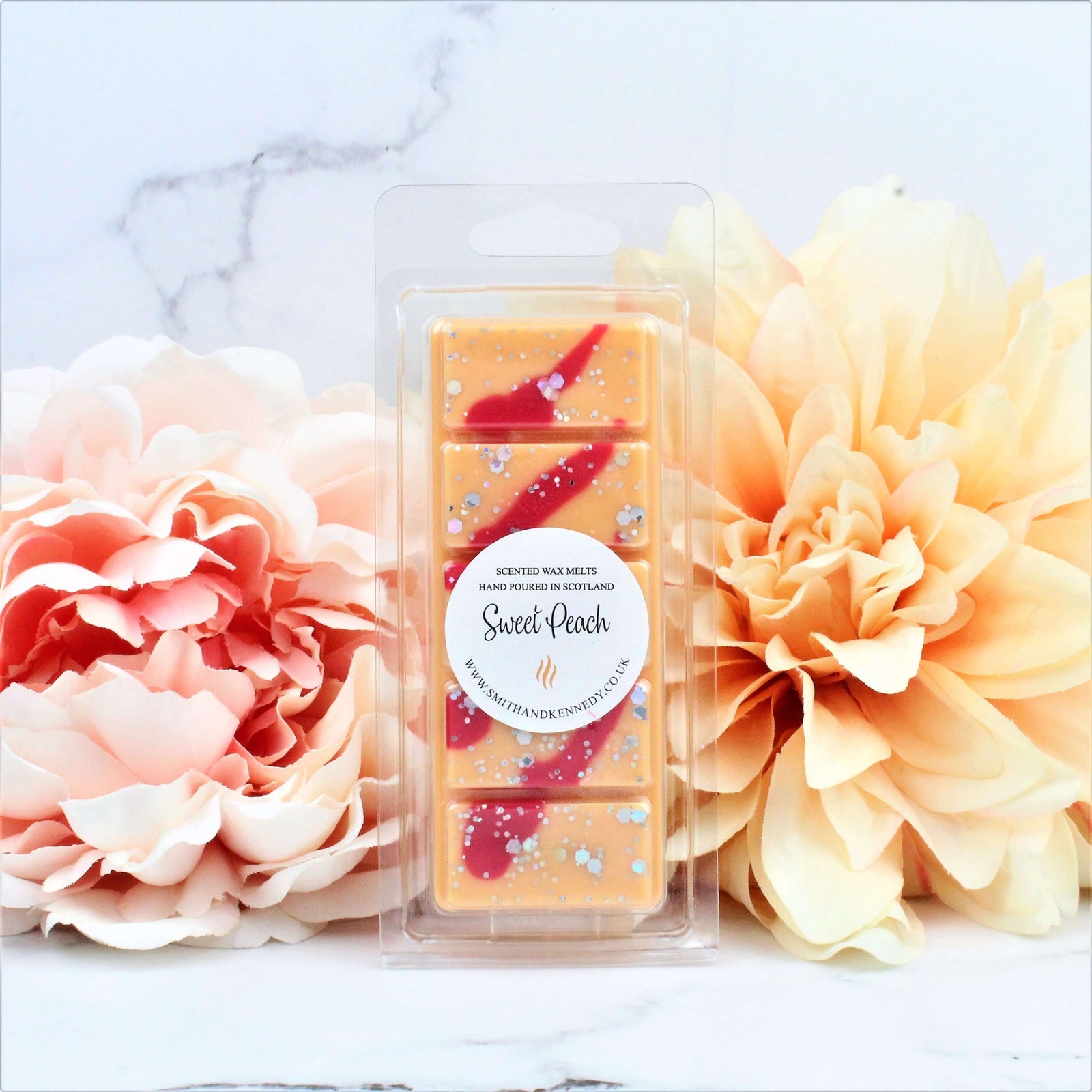 Sweet Peach Fruit Wax Melt Snap Bar