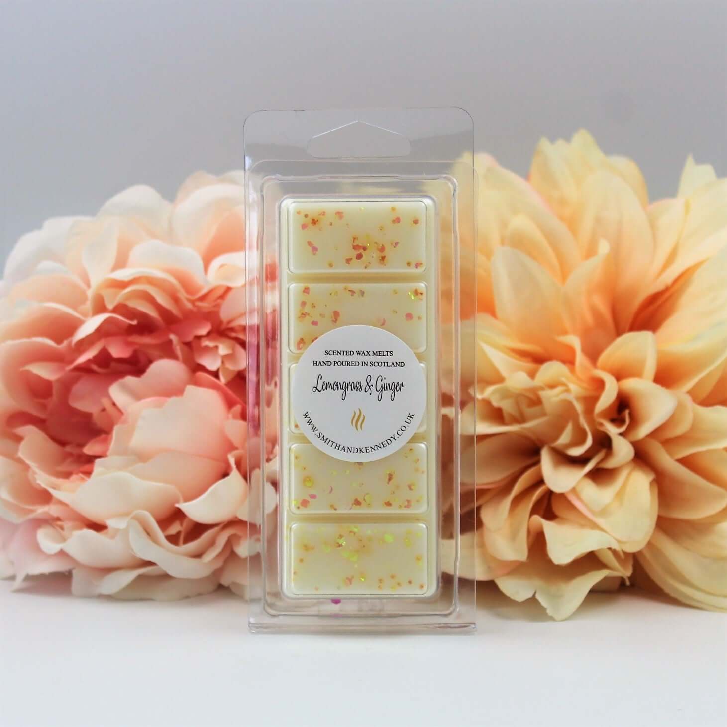 lemongrass & ginger wax melt snap bar / luxury home fragrance UK
